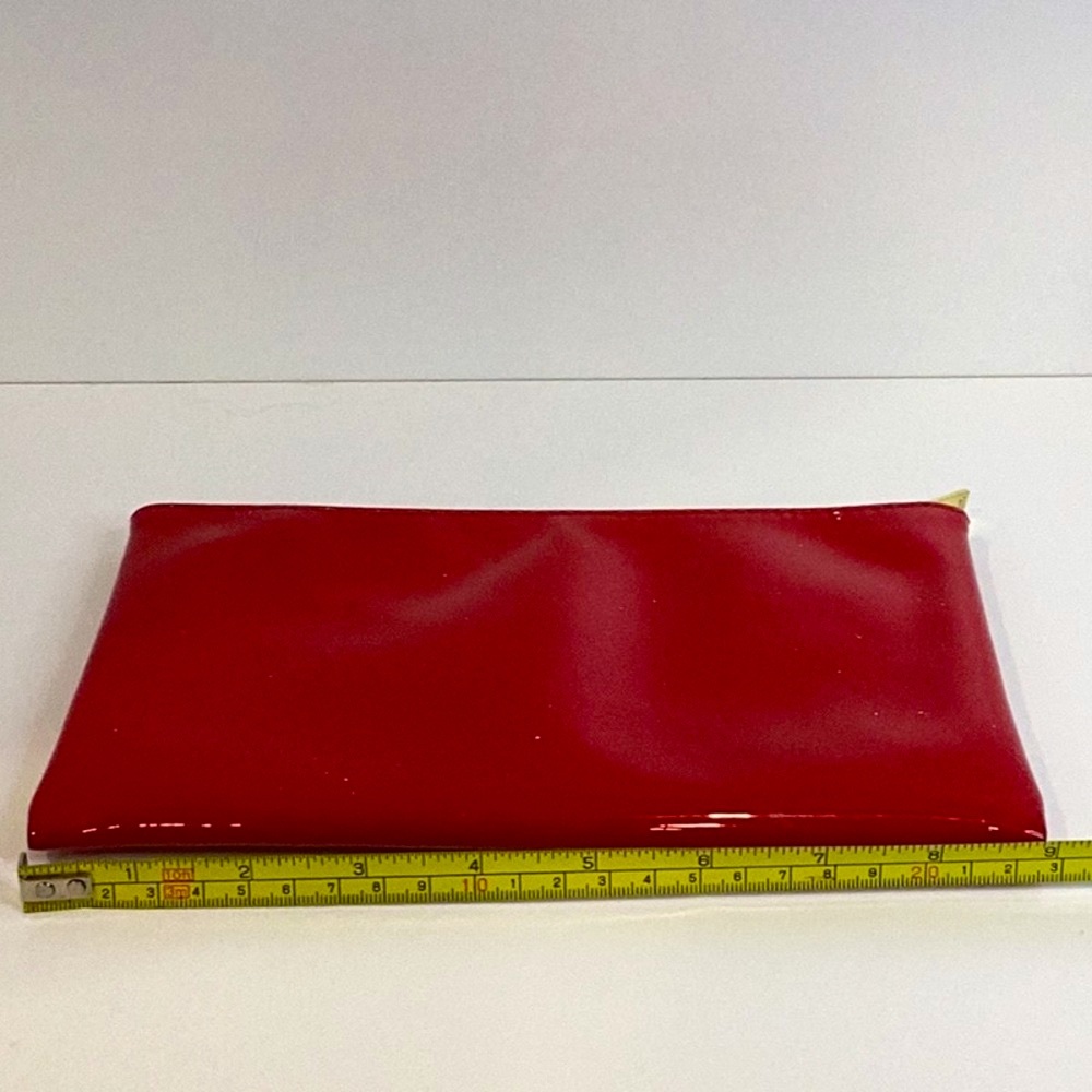 💚 YSL Glossy Red Cosmetics Bag - Picture 6 of 11